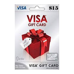 گیفت کارت ویزا کارت 15 دلاری امریکا