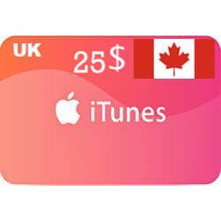 خرید گیفت کارت 25 دلاری اپل کانادا