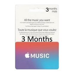 گیفت کارت اپل موزیک 3 ماهه آمریکا
